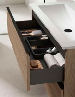 Mueble 2 cajones - tiradores negros Granada de Visobath detalle cajón