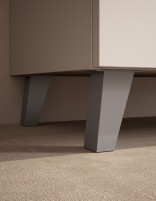 Mueble 2 cajones suelo - tiradores aluminio Granada de Visobath patas
