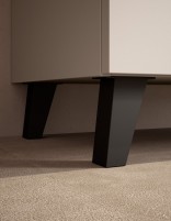 Mueble 2 cajones suelo - tiradores negros Granada de Visobath patas negras