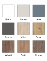 Mueble 3 cajones suelo - tiradores aluminio Granada de Visobath acabados
