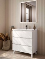 Mueble 3 cajones suelo - tiradores blancos Granada de Visobath