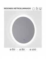 Mueble baño suspendido 2 cajones espejo