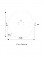 Plato de ducha desagüe oculto croquis tapa