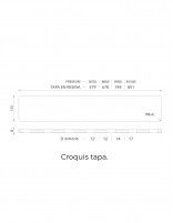 Plato ducha extraplano pizarra tapa