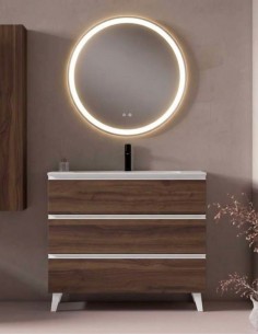 Mueble 3 cajones suelo - tiradores blancos Granada de Visobath 2