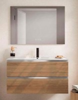 Mueble 2 cajones - tiradores aluminio Granada de Visobath