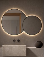 Conjunto espejo redondo LED neutra
