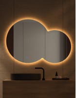 Conjunto espejo circular LED modelo Cintra