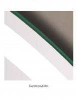 Espejo de baño capilla LED arenado