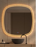 Espejo para baño redondeado LED  modelo Alhambra