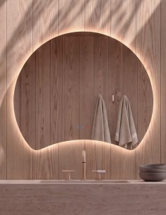 Espejo de baño redondo LED - GÜELL de Dyled