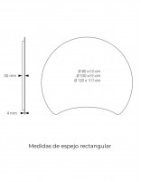 Espejo de baño luna croquis