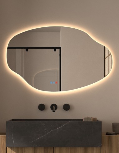 Espejo de baño irregular LED - ALMADÉN de Dyled