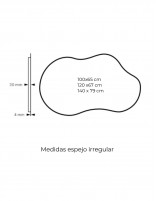 Espejo de baño irregular - VARSOVIA de Dyled croquis
