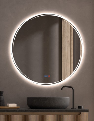Espejo de baño redondo LED - TRAMUNTANA de Dyled
