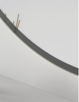 Espejo de baño rectangular LED negro contorno