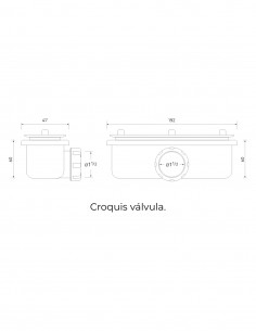 Válvula/desagüe para modelo HE ProBath 2
