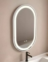 Espejo de baño LED - VENTO de VisoBath blanco