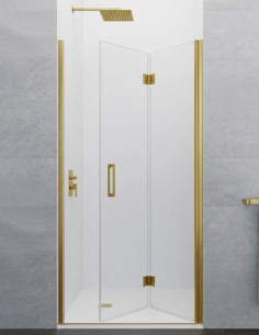 Mampara para ducha plegable oro - GLASS de GME