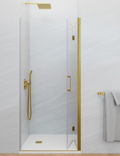 Mampara ducha plegable oro - GLASS de GME 2
