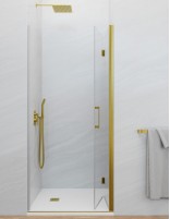 Mampara ducha plegable oro