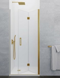Mampara ducha plegable oro - GLASS de GME