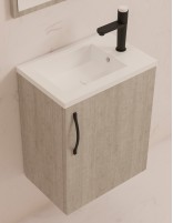 Mueble baño fondo reducido detalle lavabo