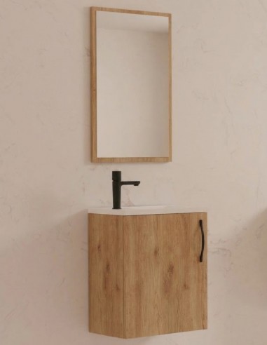 Mueble baño fondo reducido + espejo incluido TEDI MINI