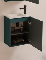 Mueble de baño fondo reducido detalle interior