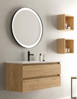 Mueble de baño 2 cajones - lavabo blanco brillo o mate OSIRO