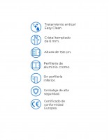 Mampara de bañera moderna datos