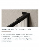 Mampara fija acanalada sin brazo detalle
