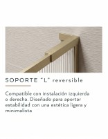 Mampara acanalada fija sin brazo detalle brazo