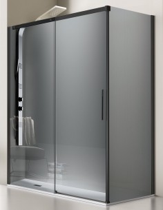 Mampara Kassandra negra modelo LUNA 2