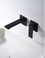 Grifo lavabo negro empotrado modelo FIYI de Imex