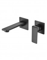 Grifo lavabo negro empotrado