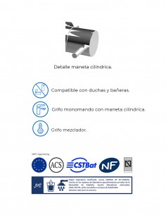 Grifo bañera empotrado - ducha modelo MRT4 de Martí 2