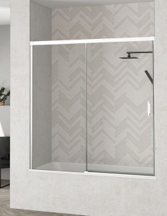 Mampara corredera para bañera modelo JAZZ Blanca