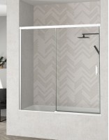 Mampara corredera para bañera modelo JAZZ Blanca