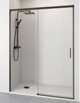 Mampara perfilería negra modelo JAZZ