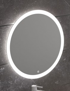 Espejo redondo con LED baño modelo CAPRI de Eurobath
