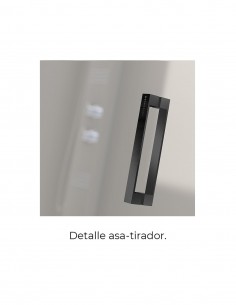 Mampara plegable negra modelo NARDI de Kassandra 2