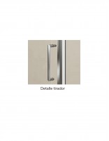 Mampara Bella de Kassandra fijo y corredera detalle tirador