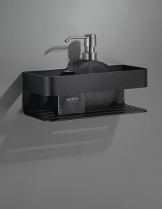 Repisa ducha negro mate