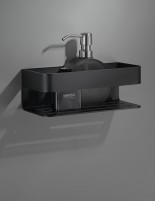 Repisa ducha negro mate