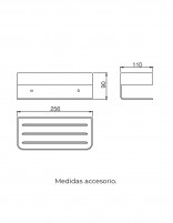 Repisa para ducha croquis