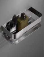 Repisa para ducha níquel cepillado