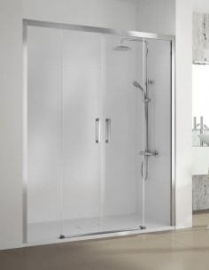 Kassandra mampara serie 400 modelo de 2 fijos y 2 puertas correderas