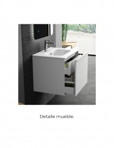 Mueble baño 1 cajón + cajón interior Berlín de Coycama roble natural 2