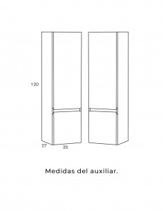 Armario de baño para colgar modelo Hana de Sanchís 2